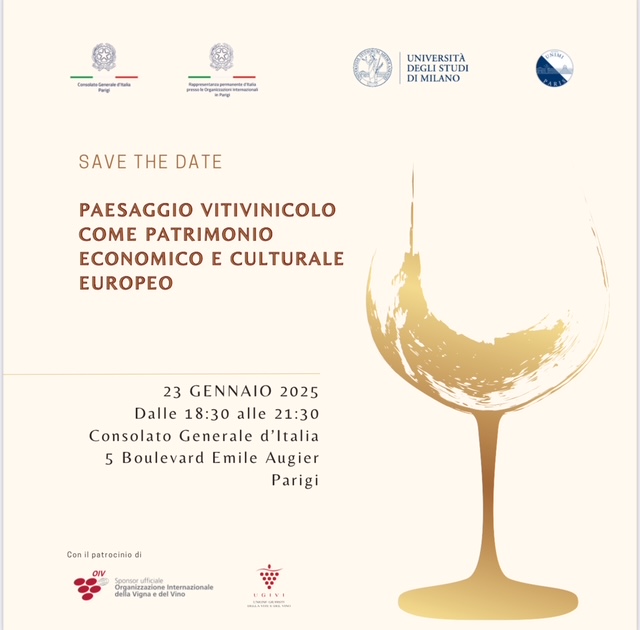 23 Gennaio 2025 Moderatrice alla tavola rotonda sul Paesaggio vitivinicolo europeo