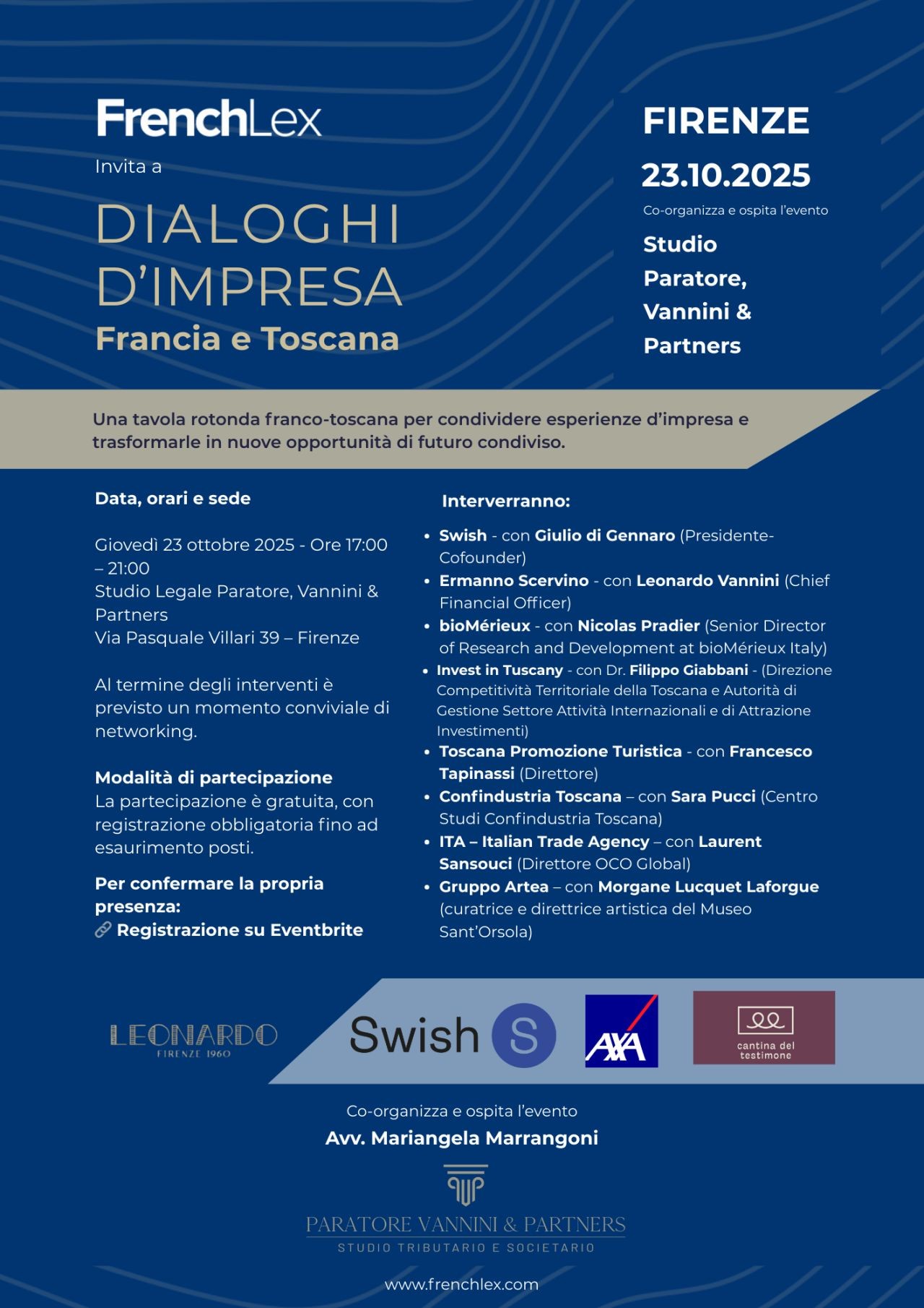 Incontro a Firenze 23 ottobre 2025: Dialoghi di Impresa