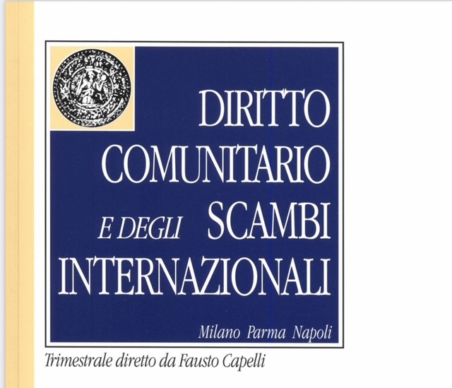 Pubblicazione del mio articolo sulla rottura delle relazioni stabili commerciali